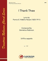 I Thank Thee SATB choral sheet music cover